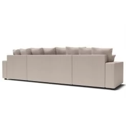 Canapé Panoramique ALMA Convertible Velours Côtelé Grège 6 Places -Canapé Rêve Promos Magasin canape panoramique alma convertible velours cotele grege 6 places 5