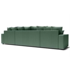 Canapé Panoramique ALMA Convertible Velours Côtelé Vert 6 Places -Canapé Rêve Promos Magasin canape panoramique alma convertible velours cotele vert 6 places 5