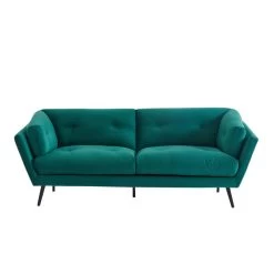 Canapé THELMA En Velours Vert Au Style Scandinave 8 Canapé THELMA En Velours Vert Au Style Scandinave -Canapé Rêve Promos Magasin canape thelma velours vert style scandinave 3