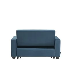 Canapé Droit LENA Convertible Velours Bleu 2 Places -Canapé Rêve Promos Magasin canpe droit lena convertible velours bleu 2 places 5