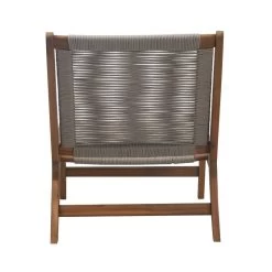 Fauteuil De Jardin AVERY En Bois D'acacia Et Corde Coloris Naturel -Canapé Rêve Promos Magasin chaise de relax avery 6