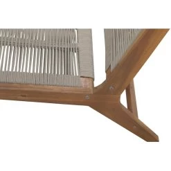 Fauteuil De Jardin AVERY En Bois D'acacia Et Corde Coloris Naturel -Canapé Rêve Promos Magasin chaise de relax avery 7