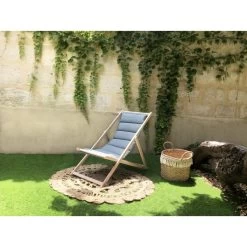 Chilienne Matelassée GRISA En Bois D'hêtre FSC Coloris Anthracite