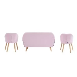 Ensemble HILDA En Tissu Rose 1 Canapé Et 2 Fauteuils 7 Ensemble HILDA En Tissu Rose 1 Canapé Et 2 Fauteuils -Canapé Rêve Promos Magasin ensemble canapefauteuil hilda tissu rose canape 2 places 2 fauteuils 2