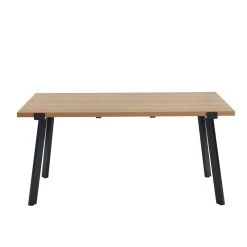 Ensemble Repas FELIX Effet Chêne Et Velours Noir 4 Chaises -Canapé Rêve Promos Magasin ensemble repas felix effet chene et velours noir 4 chaises 5