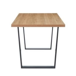 Ensemble Repas FELIX Effet Chêne Et Velours Rose 4 Chaises -Canapé Rêve Promos Magasin ensemble repas felix effet chene et velours rose 4 chaises 5