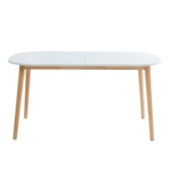 Table Extensible ERIKA Laqué Blanc Mat 8 Personnes 160 à 200cm -Canapé Rêve Promos Magasin erika1 table blanche 4