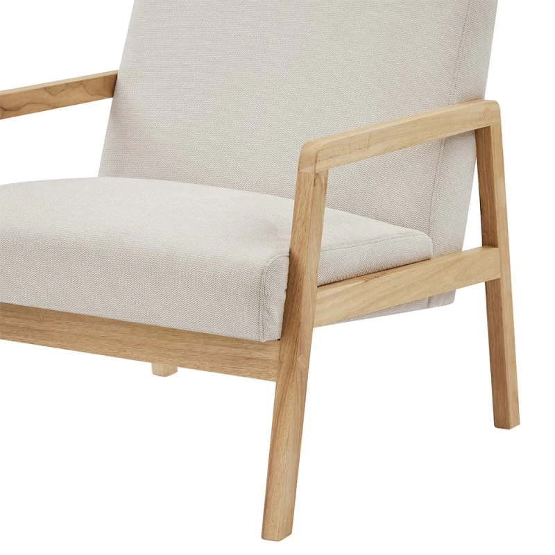 Fauteuil BONIFACIO En Tissu Beige 5 Fauteuil BONIFACIO En Tissu Beige – Image 5