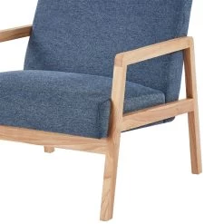 Fauteuil BONIFACIO En Tissu Bleu -Canapé Rêve Promos Magasin fauteuil bonifacio en tissu bleu 10