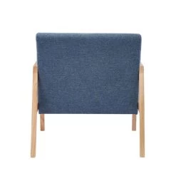 Fauteuil BONIFACIO En Tissu Bleu -Canapé Rêve Promos Magasin fauteuil bonifacio en tissu bleu 9