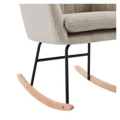 Fauteuil ELSA à Bouclette Beige Rocking Chair 9 Fauteuil ELSA à Bouclette Beige Rocking Chair -Canapé Rêve Promos Magasin fauteuil elsa a bouclette beige rocking chair 4