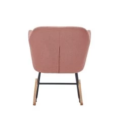 Fauteuil ELSA Tissu Rose Poudré Rocking Chair 9 Fauteuil ELSA Tissu Rose Poudré Rocking Chair -Canapé Rêve Promos Magasin fauteuil elsa rose poudre rocking chair 3