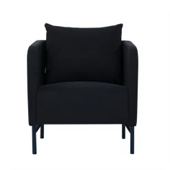 Fauteuil PANTONE Tissu Bleu Nuit Avec Piètement Métal Bleu Nuit -Canapé Rêve Promos Magasin fauteuil pantone tissu bleu avec pietement metal bleu 2