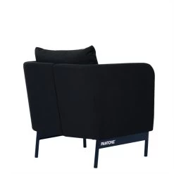 Fauteuil PANTONE Tissu Bleu Nuit Avec Piètement Métal Bleu Nuit -Canapé Rêve Promos Magasin fauteuil pantone tissu bleu avec pietement metal bleu 3