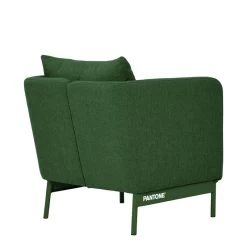 Fauteuil PANTONE Tissu Vert Olive Avec Piètement Métal Vert Olive -Canapé Rêve Promos Magasin fauteuil pantone tissu vert avec pietement metal vert 3