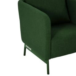 Fauteuil PANTONE Tissu Vert Olive Avec Piètement Métal Vert Olive -Canapé Rêve Promos Magasin fauteuil pantone tissu vert avec pietement metal vert 4