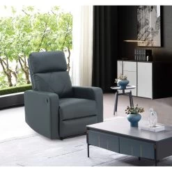 Fauteuil Relax CARLA En PU Noir Avec Fonction électrique