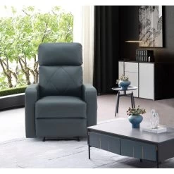 Fauteuil Relax CARLA En PU Noir Avec Fonction Manuel -Canapé Rêve Promos Magasin fauteuil relax carla en pu noir avec fonction manuel 4