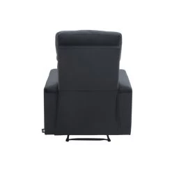 Fauteuil Relax LOVA Large En Velours Noir Avec Fonction électrique -Canapé Rêve Promos Magasin fauteuil relax lova large en velours noir avec fonction electrique 6