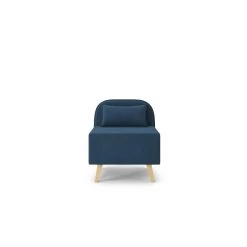 Fauteuil SARAH En Tissu Bleu -Canapé Rêve Promos Magasin fauteuil sarah en tissu bleu 2