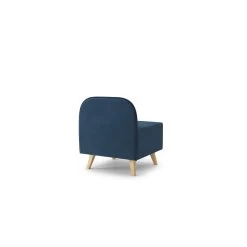 Fauteuil SARAH En Tissu Bleu -Canapé Rêve Promos Magasin fauteuil sarah en tissu bleu 3