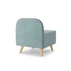 Fauteuil SARAH En Tissu Bleu Clair -Canapé Rêve Promos Magasin fauteuil sarah en tissu bleu clair 3