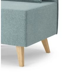 Fauteuil SARAH En Tissu Bleu Clair -Canapé Rêve Promos Magasin fauteuil sarah en tissu bleu clair 4