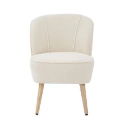 Fauteuil TIVOLI Tissu Bouclette Beige 8 Fauteuil TIVOLI Tissu Bouclette Beige -Canapé Rêve Promos Magasin fauteuil tivoli en teddy beige 2