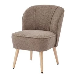 Fauteuil TIVOLI Tissu Bouclette Taupe 7 Fauteuil TIVOLI Tissu Bouclette Taupe -Canapé Rêve Promos Magasin fauteuil tivoli en teddy taupe 1