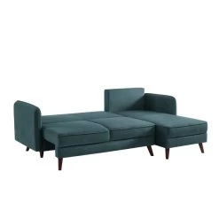 Canapé D'angle IDAHO En Tissu Bleu Vert Convertible 9 Canapé D'angle IDAHO En Tissu Bleu Vert Convertible -Canapé Rêve Promos Magasin idahoancvtxblvr canape angle 2