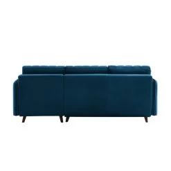 Canapé D'angle IDAHO En Velours Bleu Convertible -Canapé Rêve Promos Magasin idahoancvvvbleu canape angle 5