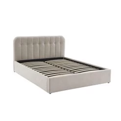 Lit Coffre ANDRE Velours Beige Sable 160x200 Sommier Inclus 13 Lit Coffre ANDRE Velours Beige Sable 160x200 Sommier Inclus -Canapé Rêve Promos Magasin lit coffre andre velours beige sable 160x200 sommier inclus 4