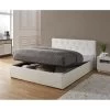 Lit Coffre BAHIA Simili Blanc 160x200 Sommier Inclus