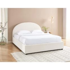 Lit Coffre OLAF Tissu Bouclette écru 160x200 Sommier Inclus 12 Lit Coffre OLAF Tissu Bouclette écru 160x200 Sommier Inclus -Canapé Rêve Promos Magasin lit coffre olaf laine bouclee ecru 160x200 sommier inclus 1