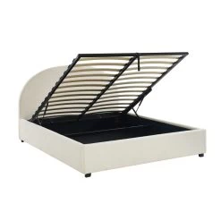 Lit Coffre OLAF Tissu Bouclette écru 160x200 Sommier Inclus 16 Lit Coffre OLAF Tissu Bouclette écru 160x200 Sommier Inclus -Canapé Rêve Promos Magasin lit coffre olaf laine bouclee ecru 160x200 sommier inclus 5