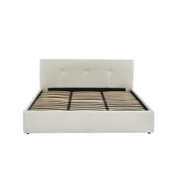 Lit Coffre SEGURO Simili Blanc 180x200 Sommier Inclus -Canapé Rêve Promos Magasin lit coffre seguro simili blanc 180x200 sommier inclus 6