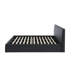 Lit Coffre SEGURO Simili Noir 180x200 Sommier Inclus -Canapé Rêve Promos Magasin lit coffre seguro simili noir 180x200 sommier inclus 7