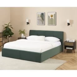 Lit Coffre SEGURO Velours Vert Forêt 140x190 Sommier Inclus 10 Lit Coffre SEGURO Velours Vert Forêt 140x190 Sommier Inclus -Canapé Rêve Promos Magasin lit coffre seguro velours vert foret 140x190 sommier inclus 1