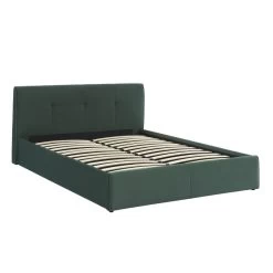Lit Coffre SEGURO Velours Vert Forêt 160x200 Sommier Inclus 12 Lit Coffre SEGURO Velours Vert Forêt 160x200 Sommier Inclus -Canapé Rêve Promos Magasin lit coffre seguro velours vert foret 160x200 sommier inclus 3