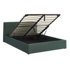 Lit Coffre SEGURO Velours Vert Forêt 160x200 Sommier Inclus 13 Lit Coffre SEGURO Velours Vert Forêt 160x200 Sommier Inclus -Canapé Rêve Promos Magasin lit coffre seguro velours vert foret 160x200 sommier inclus 4