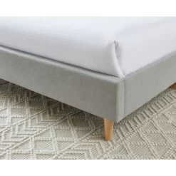 Lit Double MARIUS Tissu Gris Perle 160x200 Sommier Inclus 12 Lit Double MARIUS Tissu Gris Perle 160x200 Sommier Inclus -Canapé Rêve Promos Magasin lit double marius velours gris perle 160x200 sommier inclus 3