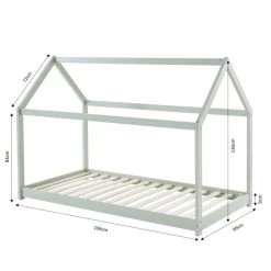 Lit Enfant Cabane TINY Pin Vert 90x190 Sommier Inclus -Canapé Rêve Promos Magasin lit enfant cabane tiny bois massif de pin vert 90x190 2
