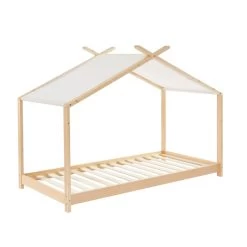 Lit Tente TINY Pin Massif 90x190 Sommier Inclus -Canapé Rêve Promos Magasin lit tente tiny pin massif 90x190 sommier inclus 3