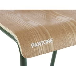 Lot De 2 Chaises PANTONE Vert Olive Et Placage Frêne -Canapé Rêve Promos Magasin lot de 2 chaises pantone vert olive et placage frene 4