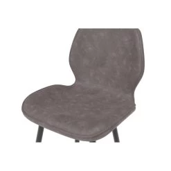 Lot De 2 Tabourets De Bar ETHAN En PU Gris 12 Lot De 2 Tabourets De Bar ETHAN En PU Gris -Canapé Rêve Promos Magasin lot de 2 tabourets ethan en pu gris 5