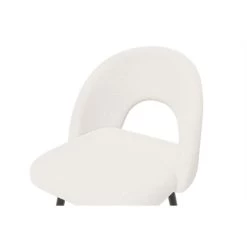 Lot De 2 Tabourets De Bar KYLE Tissu Bouclette Blanc Piètement Métal Noir 12 Lot De 2 Tabourets De Bar KYLE Tissu Bouclette Blanc Piètement Métal Noir -Canapé Rêve Promos Magasin lot de 2 tabourets kyle en teddy blanc 5