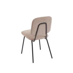 Lot De 4 Chaises SUZIE Velours Côtelé Taupe -Canapé Rêve Promos Magasin lot de 4 chaises suzie velours cotele taupe 5