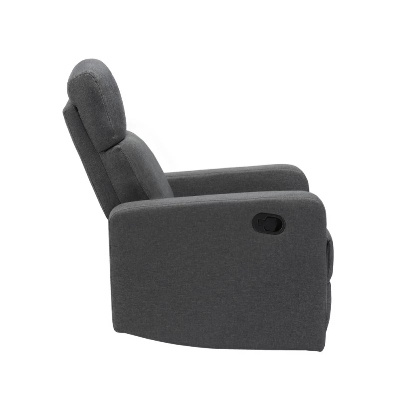 Fauteuil Relax Large LOVA En Tissu Gris Foncé Avec Fonction Manuel 6 Fauteuil Relax Large LOVA En Tissu Gris Foncé Avec Fonction Manuel – Image 6