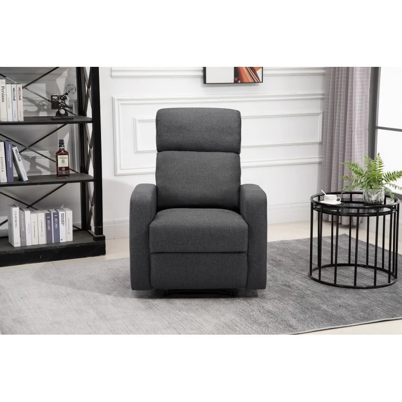 Fauteuil Relax Large LOVA En Tissu Gris Foncé Avec Fonction Manuel 8 Fauteuil Relax Large LOVA En Tissu Gris Foncé Avec Fonction Manuel – Image 8