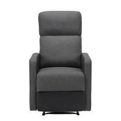 Fauteuil Relax Small LOVA PU Noir Et Tissu Gris Foncé Avec Fonction Manuel 12 Fauteuil Relax Small LOVA PU Noir Et Tissu Gris Foncé Avec Fonction Manuel -Canapé Rêve Promos Magasin lova relax nrgrf small 2